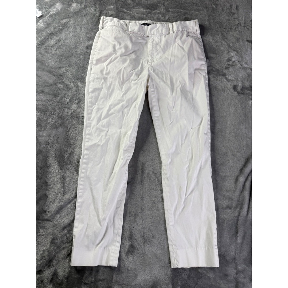 Ralph Lauren Sport Chino Pants Womens 10 White Stretch Straight Leg Cropped